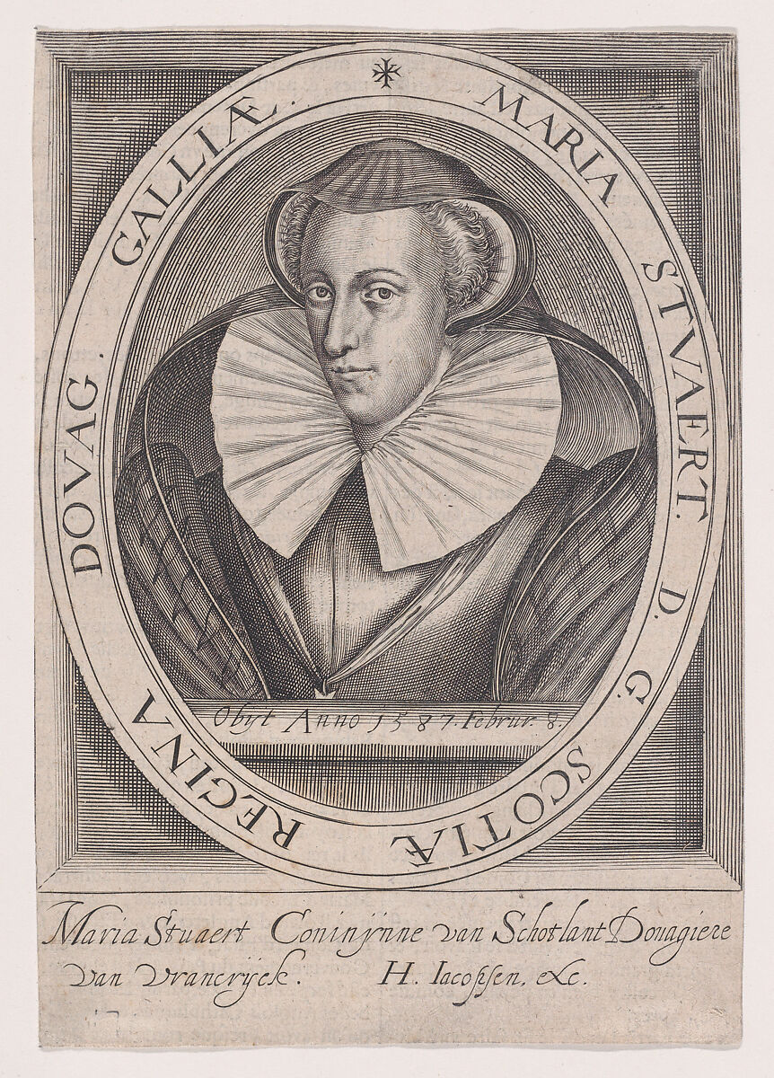 Mary, Queen of Scots, Hans Jacobsen (Netherlandish, active ca. 1595–1620), Engraving 