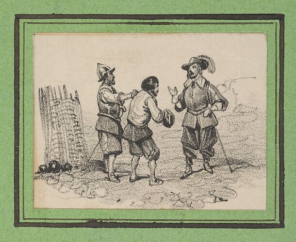 Three men arguing