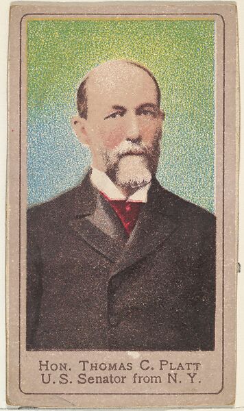 Honorable Thomas C. Platt, United States Senator from New York, from the Heroes of the Spanish War series (T175), Issued by Kinney Brothers Tobacco Company ?, Commercial color lithograph 