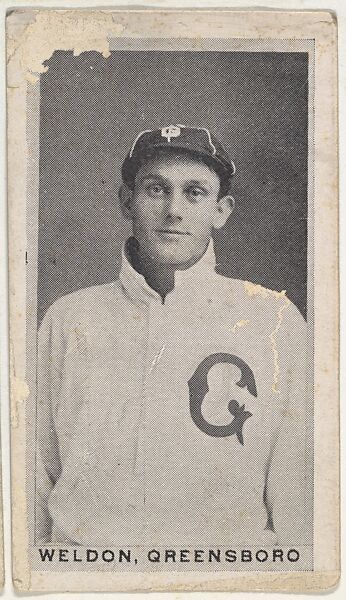 Weldon, Greensboro, from the Contentnea series (T209, Set 2) for the American Tobacco Company to promote Contentnea Cigarettes, Issued by American Tobacco Company, Photolithograph 