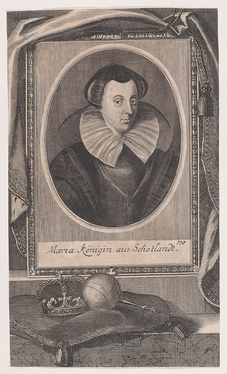 Mary, Queen of Scots (from "Annales Ferdinandei: So von Kaeysers Ferdinand deß Andern Geburt...," volume 1), Written by Franz Christoph von Khevenhüller (Austrian, 1588–1650), Engraving 