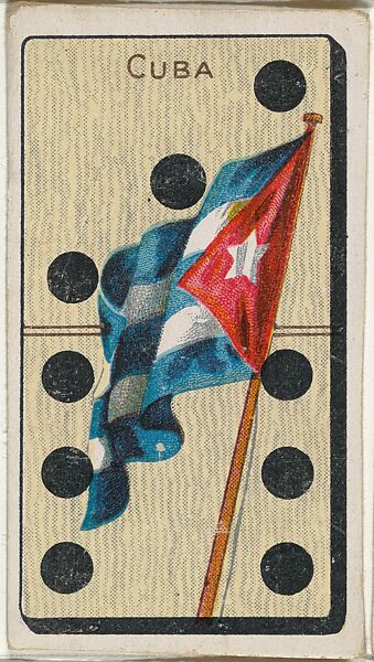 Cuba, from the National Flag on Domino series (T177) issued by Kinney Brothers to promote Sweet Caporal Cigarettes, Issued by Kinney Brothers Tobacco Company, Commercial color print 