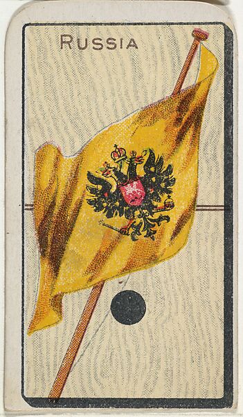Russia, from the National Flag on Domino series (T177) issued by Kinney Brothers to promote Sweet Caporal Cigarettes, Issued by Kinney Brothers Tobacco Company, Commercial color print 