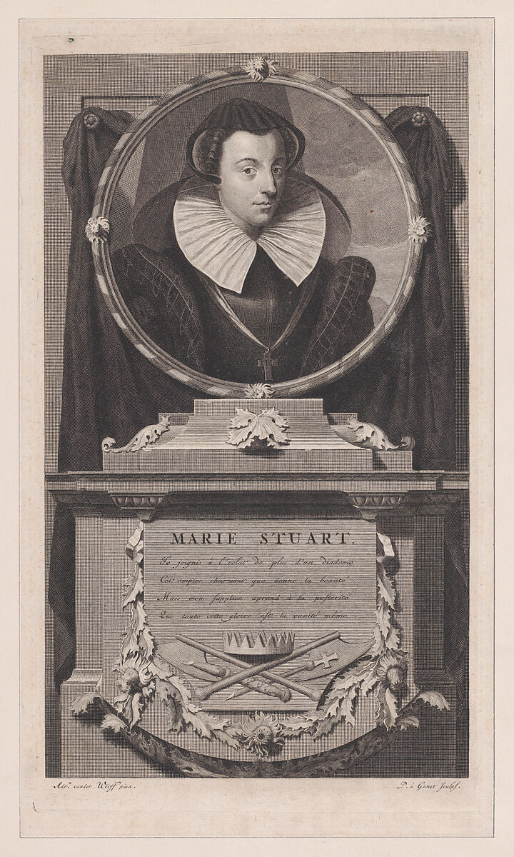 Mary, Queen of Scots (from "Histoire d'Angleterre, d'Ecosse et d'Irlande," volume 1), Pieter van Gunst (Dutch, Amsterdam 1659–1724), Engraving 