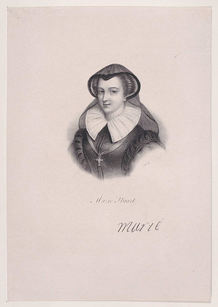 Mary, Queen of Scots, Printed by Delpech, Lithograph 
