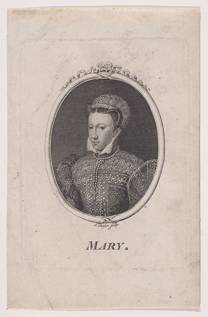 Mary, Queen of Scots, Isaac Taylor I (British, Worcester 1730–1807 Edmonton, Greater London), Engraving 