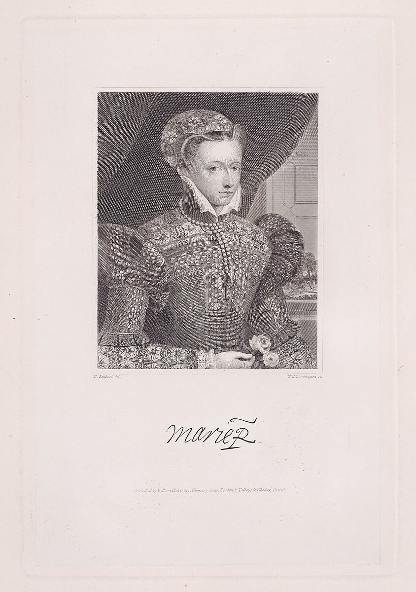 Mary, Queen of Scots, William Henry Worthington (British, London, ca. 1790–after 1839), Engraving 
