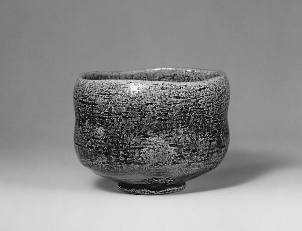 Teabowl, Ohi Chōzaemon (Japanese, 1850–1927), Pottery (brown Raku ware), Japan 