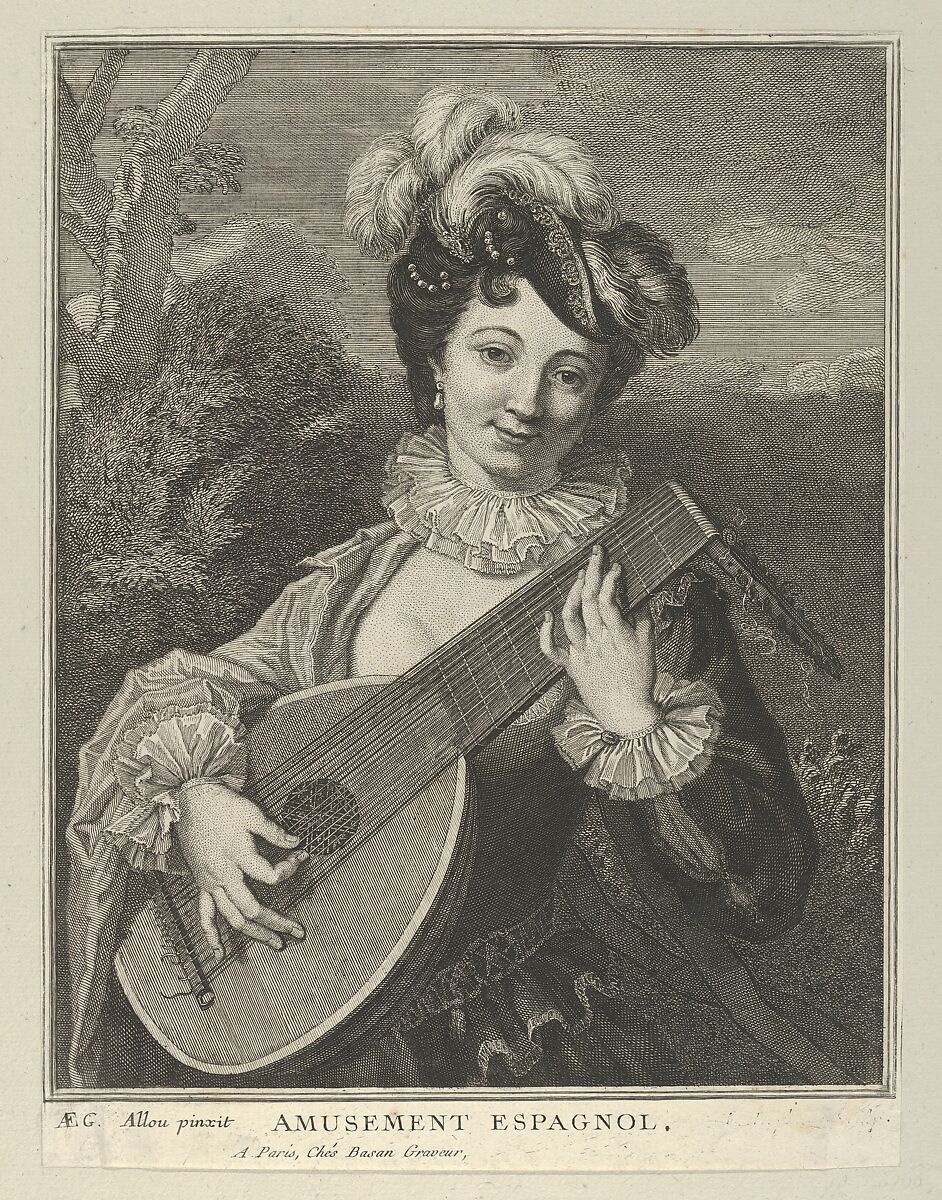 Amusement Espagnol, Pierre François Basan (French, Paris 1723–1797 Paris (?)), Engraving 