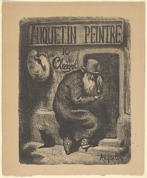 Anquetin Trade Card, Louis Anquetin (French, Etrépagny 1861–1932 Paris), Lithograph 