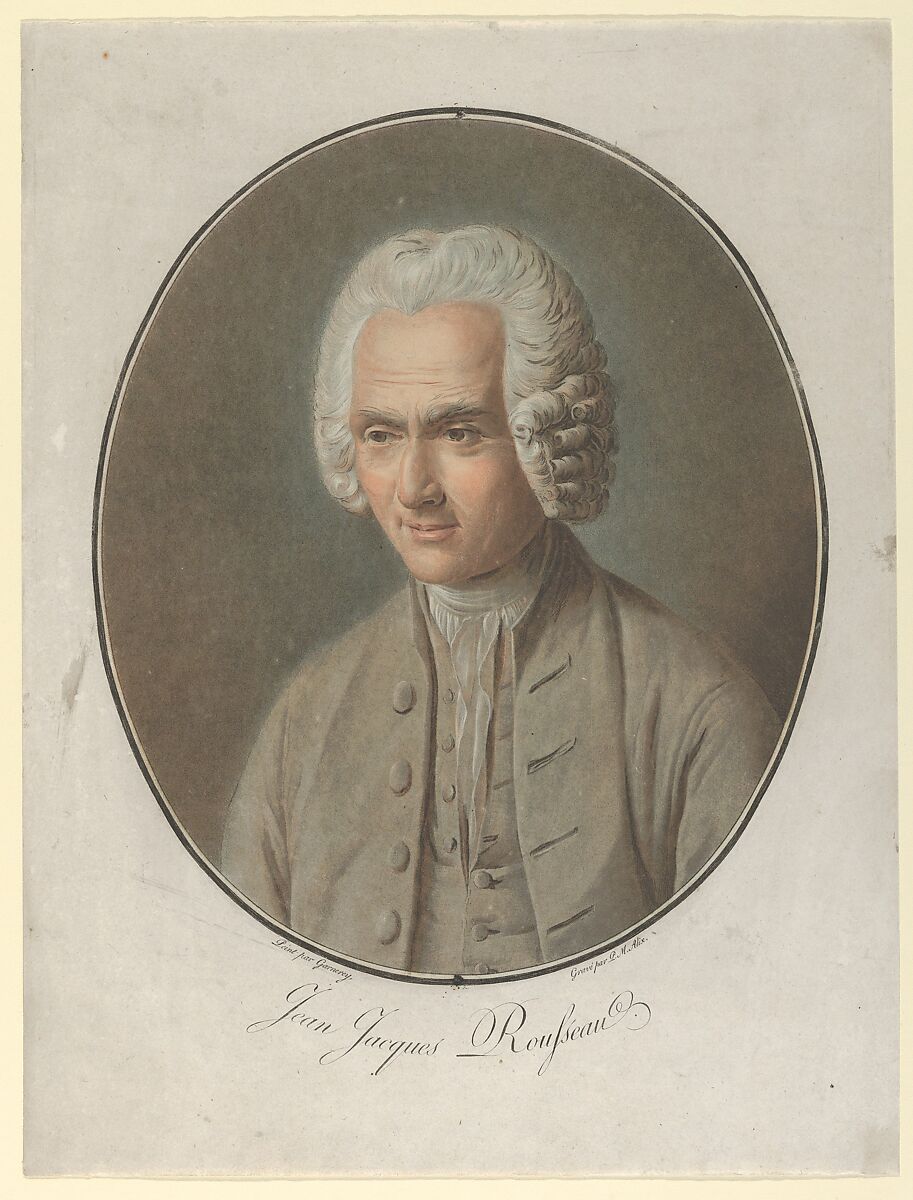 Jean-Jacques Rousseau, Pierre Michel Alix (French, Paris 1762–1817 Paris), Color aquatint 