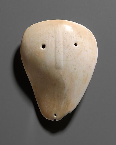 Shell Mask Gorget, Marine shell (lightning whelk), Late Mississippian 