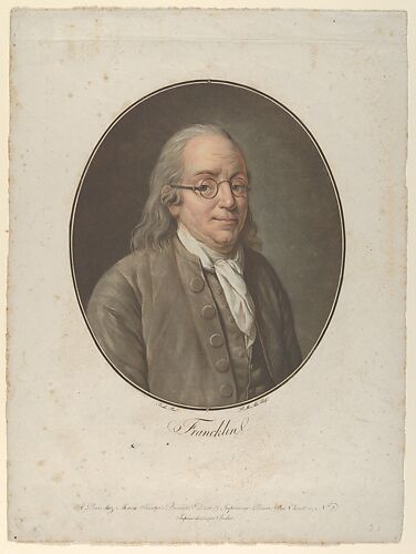 Portrait of Franklin, after Vanloo