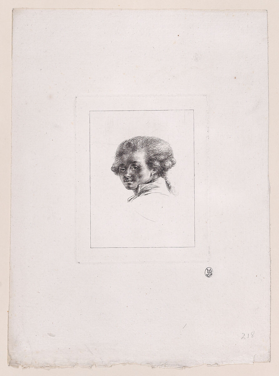 Self-Portrait, Baron Dominique Vivant Denon (French, Givry 1747–1825 Paris), Etching 