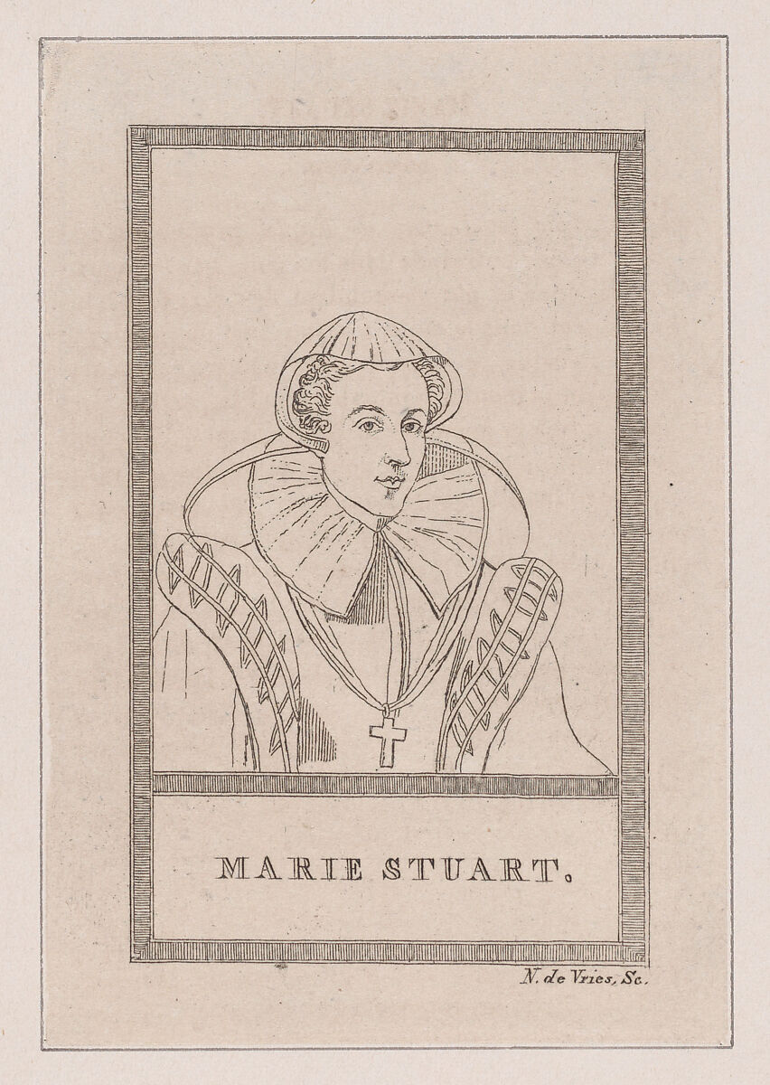 Mary, Queen of Scots, N. de Vries (Dutch, active Amsterdam, late 18th–early 19th century), Engraving 