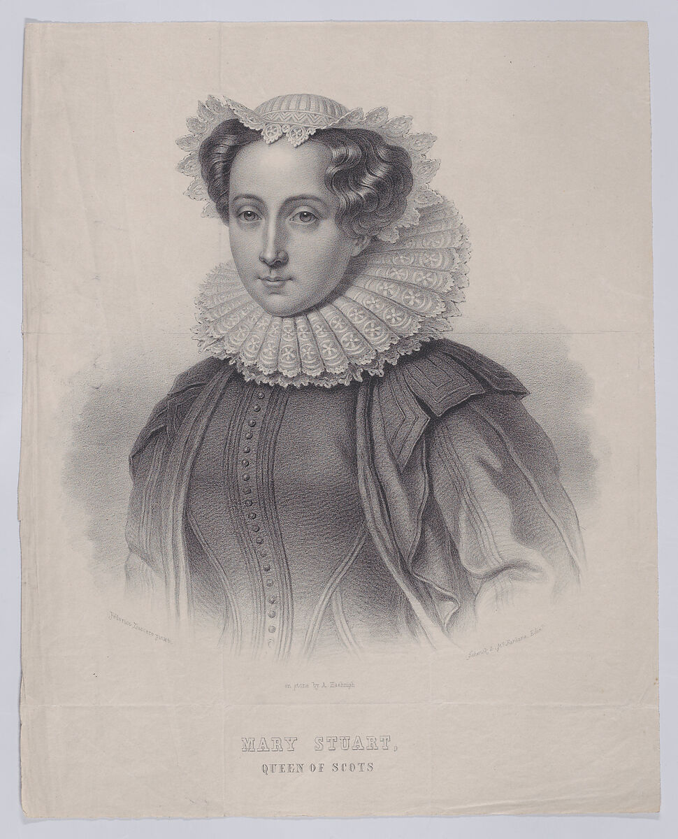 Mary, Queen of Scots, Schenck &amp; McFarlane (British, Edinburgh, 1850–1871), Lithograph 