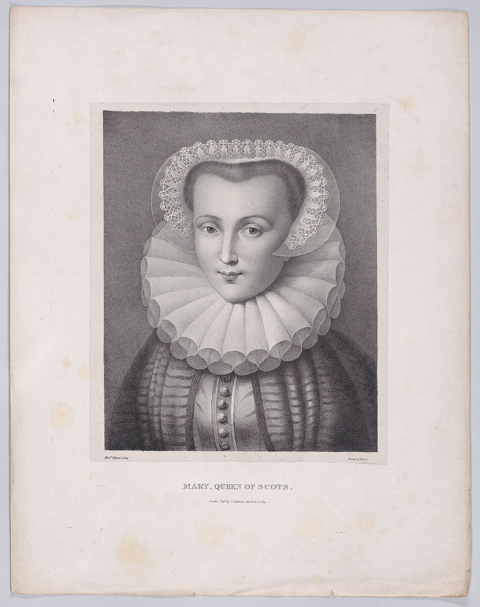 Mary, Queen of Scots, Fabroni (Italian (?), early 19th century), Lithograph 