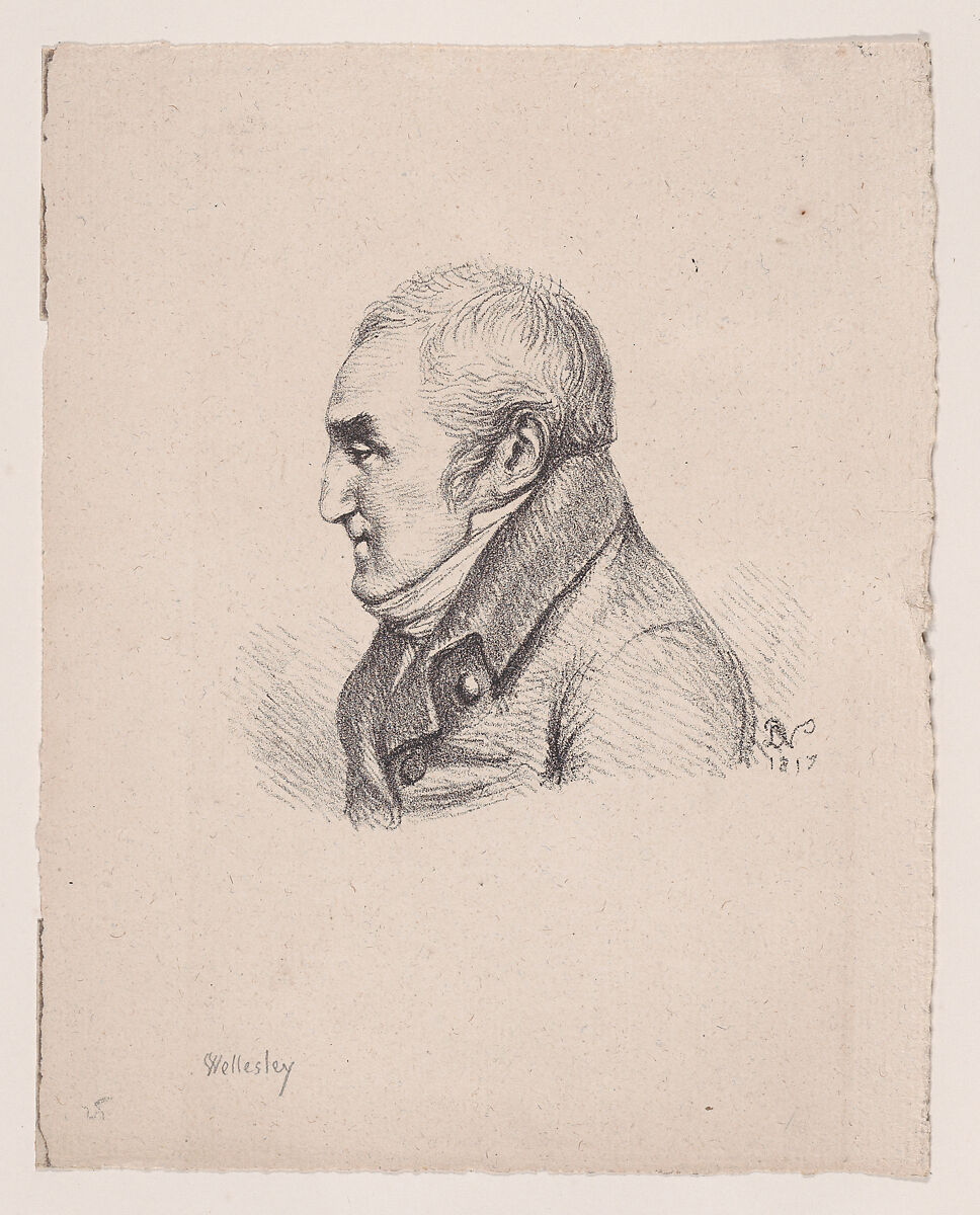 Portrait of Wellesley, Baron Dominique Vivant Denon (French, Givry 1747–1825 Paris), Lithograph 