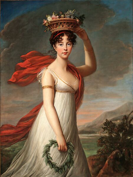 Julie Le Brun as Flora, Elisabeth Louise Vigée Le Brun (French, Paris 1755–1842 Paris), Oil on canvas 