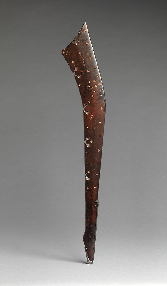 War club, Wood and pigment, Pawnee, Native American