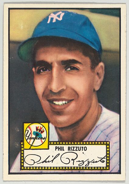 Issued by Topps Chewing Gum Company, Card Number 11, Phil Rizzuto, New  York Yankees, from the Topps Baseball series (R414-6) issued by Topps  Chewing Gum Company