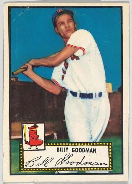 Card Number 23, Billy Goodman, Boston Red Sox, from the Topps Baseball series (R414-6) issued by Topps Chewing Gum Company, Issued by Topps Chewing Gum Company (American, Brooklyn), Commercial color lithograph 