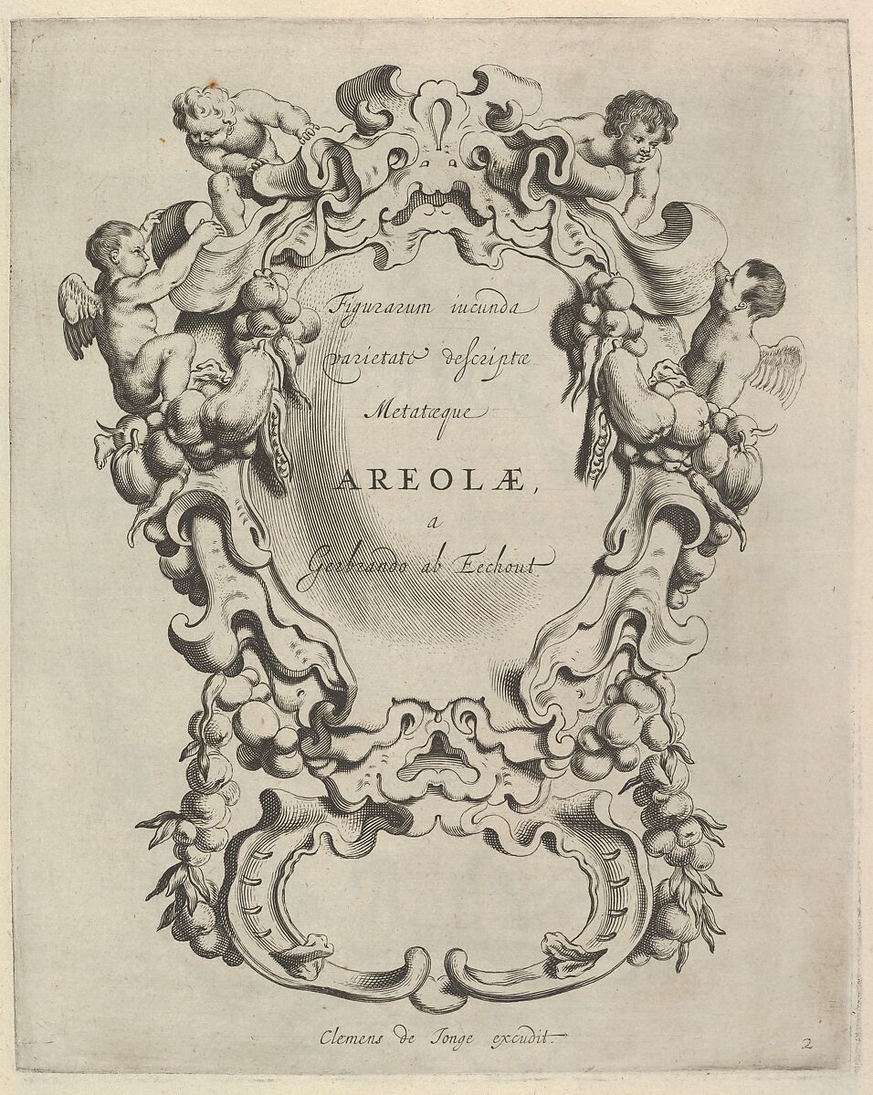 Veelderhande Niewe Compartimente (Titlepage in Latin), Michiel Mosyn (Dutch, born 1630), Etching and engraving 