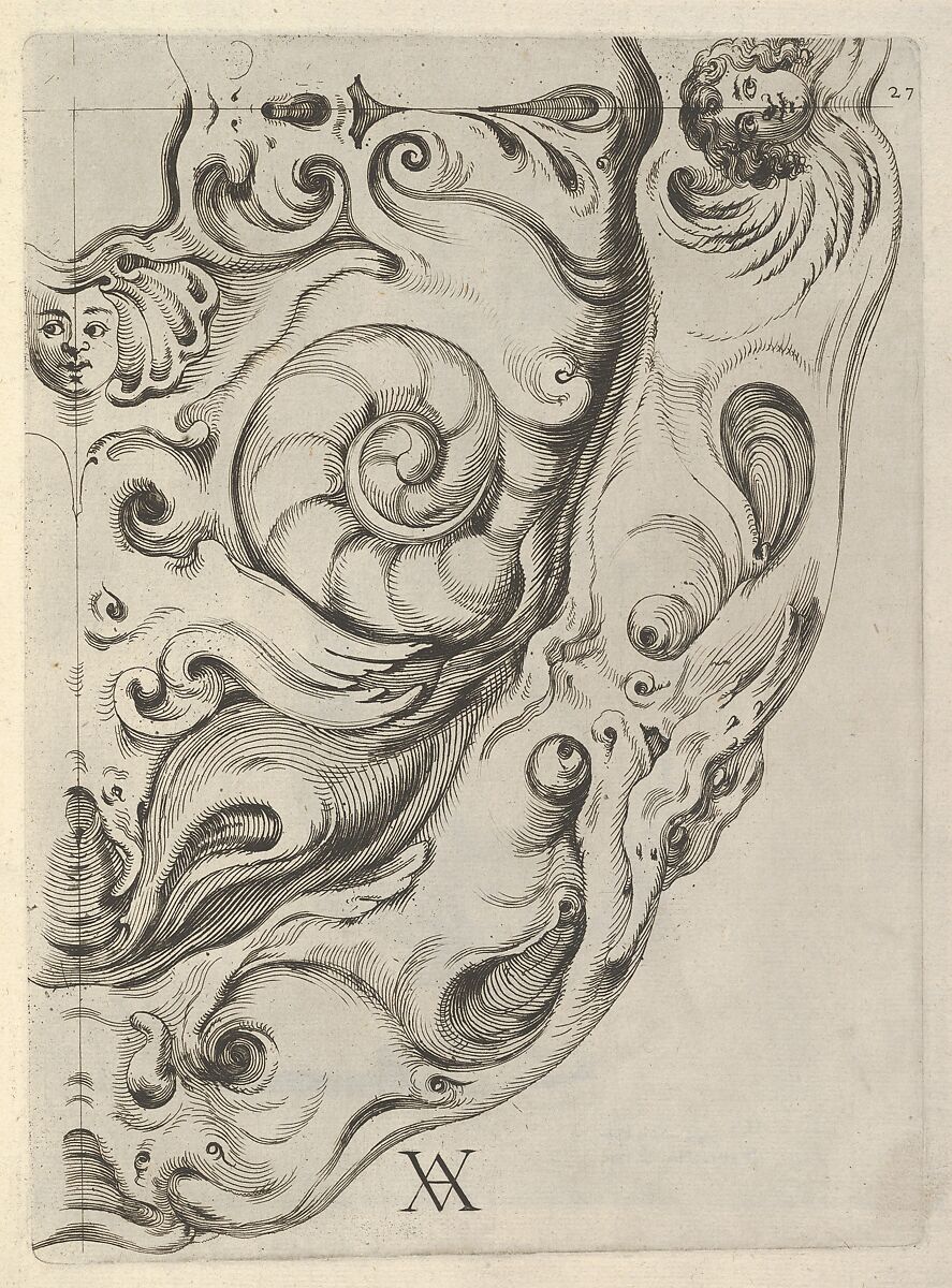 Modelli Artificiosi (...) Parte seconda (Plate 27), Theodor van Kessel (Dutch, 1620–1660), Etching 