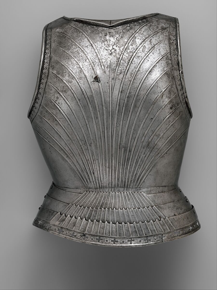 Backplate, Probably by Francesco Negroli (Italian, Milan, died before December 1519), Steel, Italian, Milan 