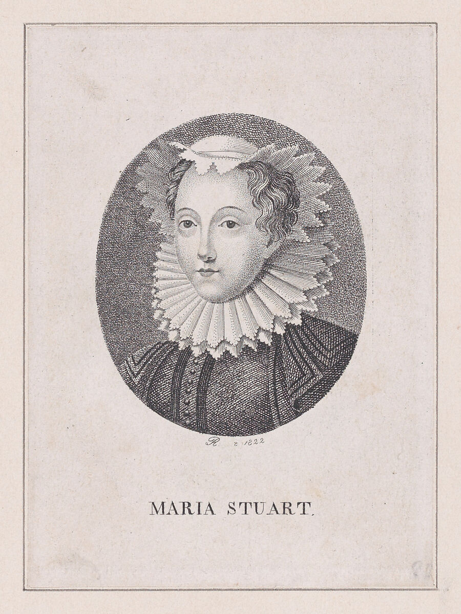 Mary, Queen of Scots, Mary, Queen of Scots (British, Linlithgow 1542–1587 Fotheringhay), Stipple engraving 