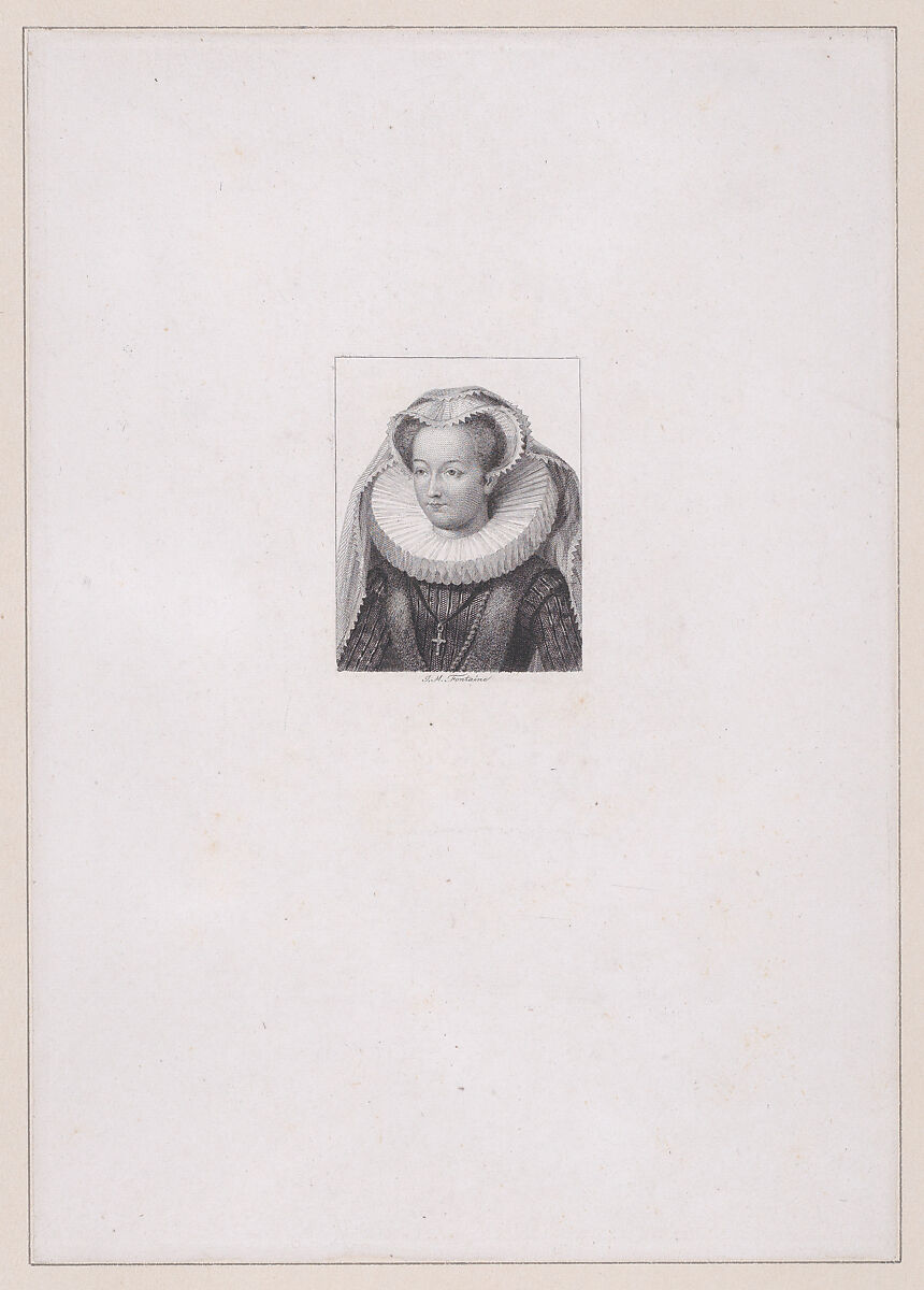 Mary, Queen of Scots, Jean-Mathias Fontaine (French, 1791–1853), Engraving 