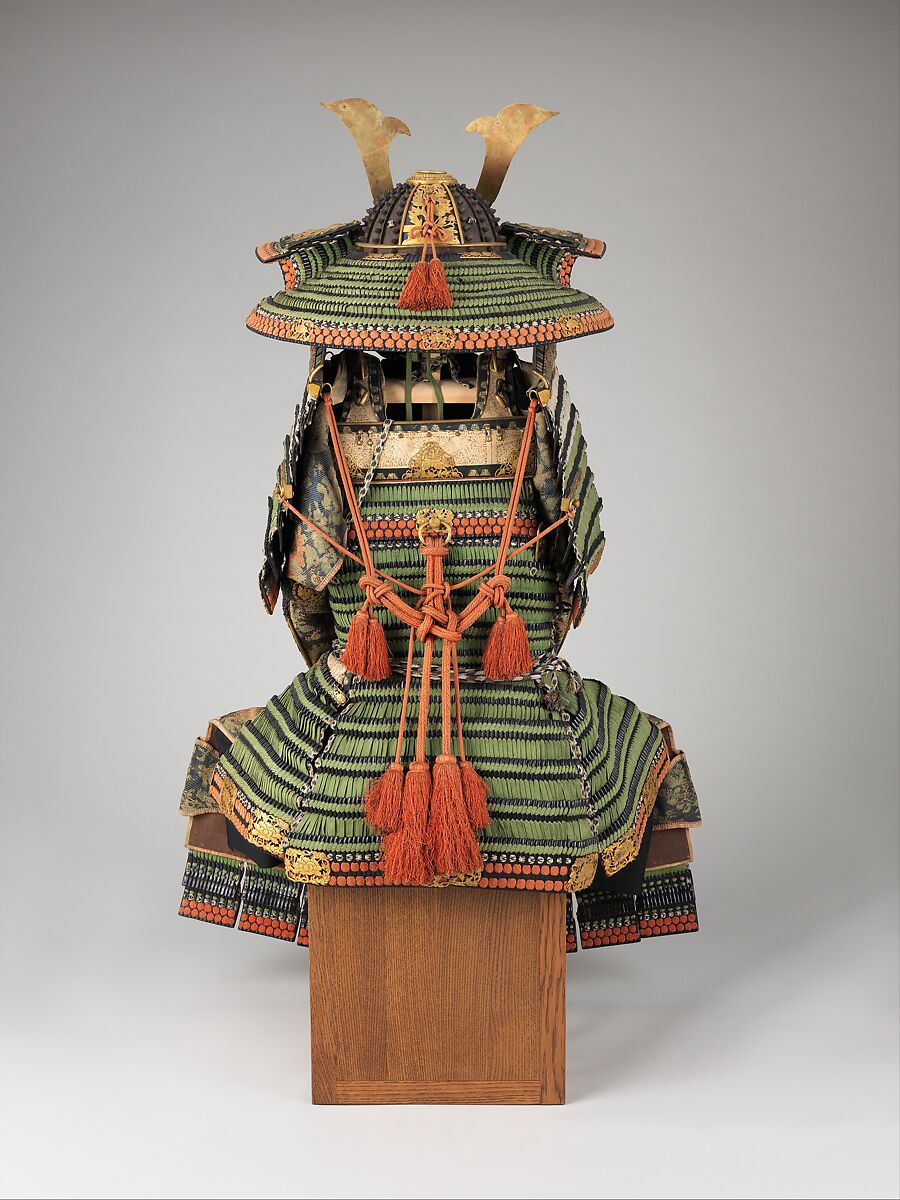 Armor (<i>Yoroi</i>), Iron, lacquer, leather, silk, Japanese