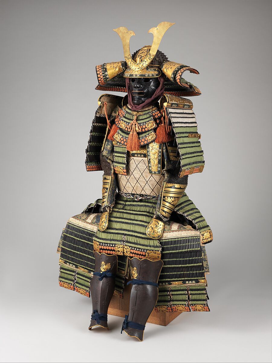 Armor (<i>Yoroi</i>), Iron, lacquer, leather, silk, Japanese