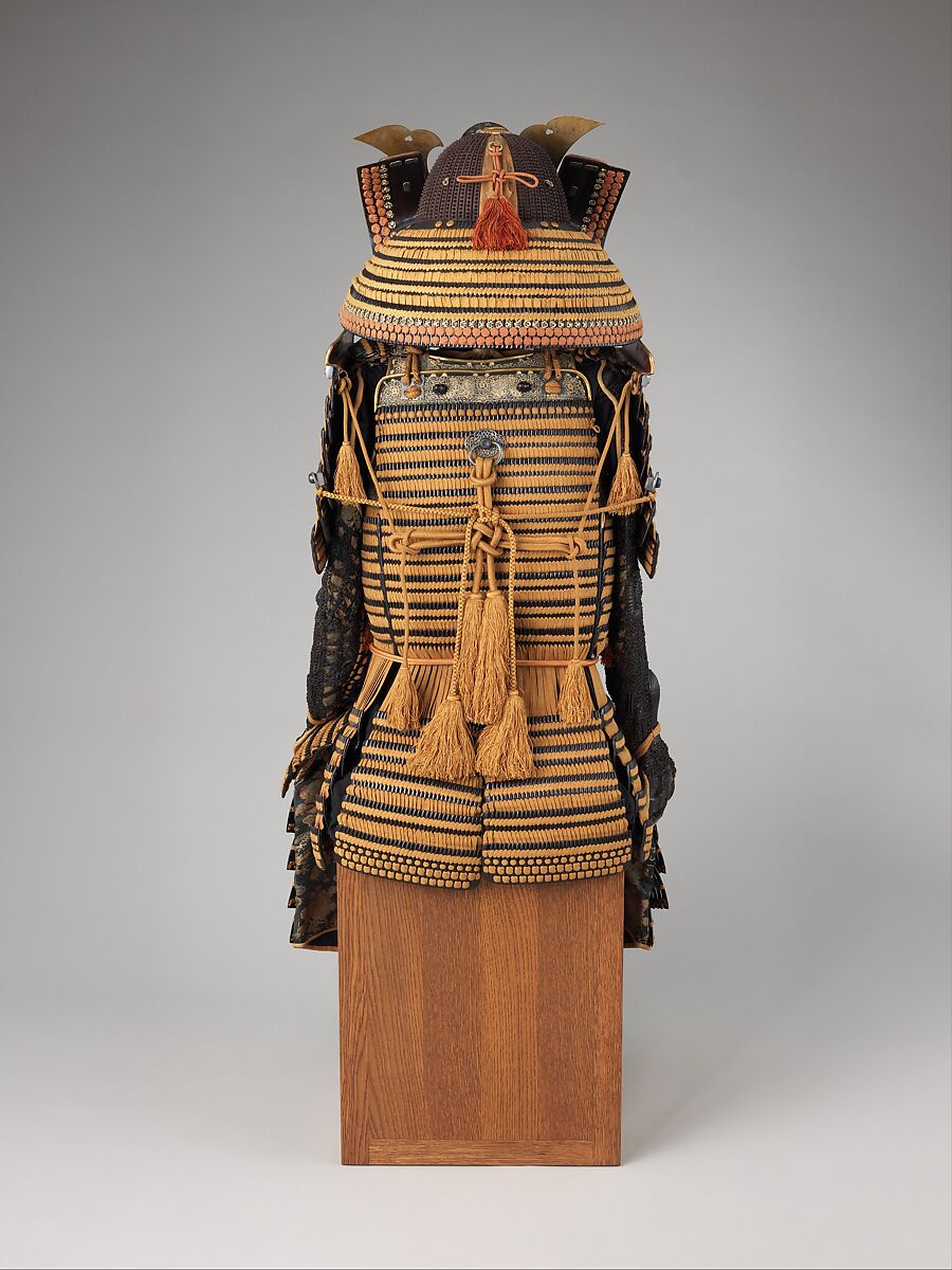 Armor (<i>Yoroi</i>), Iron, lacquer, leather, silk, Japanese