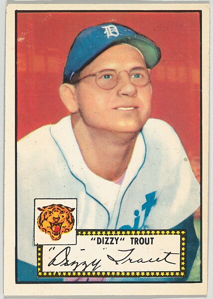 Card Number 39, "Dizzy" Trout, Detroit Tigers, from the Topps Baseball series (R414-6) issued by Topps Chewing Gum Company, Issued by Topps Chewing Gum Company (American, Brooklyn), Commercial color lithograph 