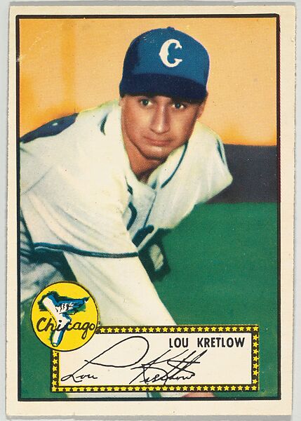 Card Number 42, Lou Kretlow, Chicago White Sox, from the Topps Baseball series (R414-6) issued by Topps Chewing Gum Company, Issued by Topps Chewing Gum Company (American, Brooklyn), Commercial color lithograph 