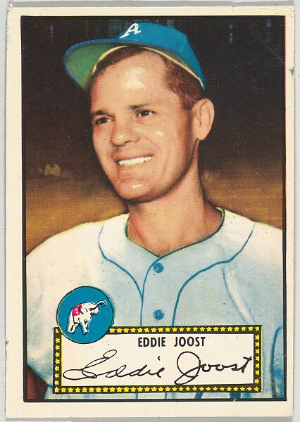 Card Number 45, Eddie Joost, Philadelphia Athletics, from the Topps Baseball series (R414-6) issued by Topps Chewing Gum Company, Issued by Topps Chewing Gum Company (American, Brooklyn), Commercial color lithograph 