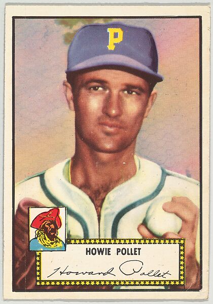 Card Number 63, Howie Pollet, Pittsburgh Pirates, from the Topps Baseball series (R414-6) issued by Topps Chewing Gum Company, Issued by Topps Chewing Gum Company (American, Brooklyn), Commercial color lithograph 