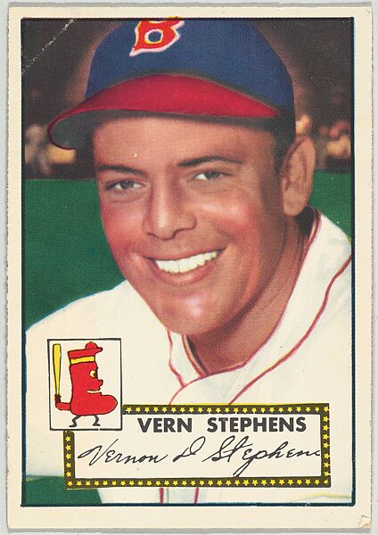 Card Number 84, Vern Stephens, Boston Red Sox, from the Topps Baseball series (R414-6) issued by Topps Chewing Gum Company, Issued by Topps Chewing Gum Company (American, Brooklyn), Commercial color lithograph 
