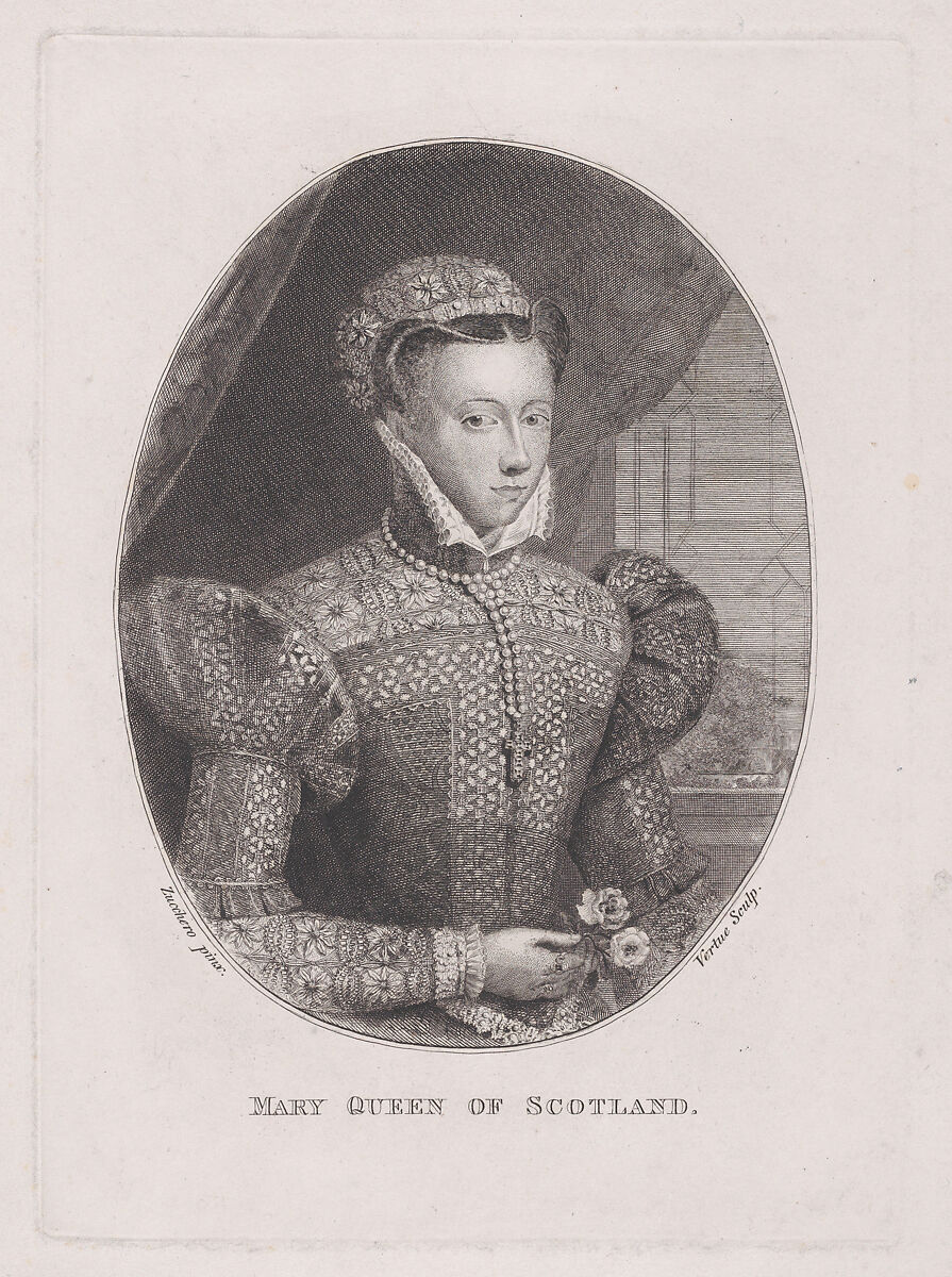 Mary, Queen of Scots, George Vertue (British, London 1684–1756 London), Etching and engraving 