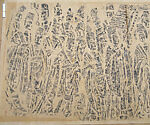 Emperor Xiaowen with his entourage worshipping the Buddha