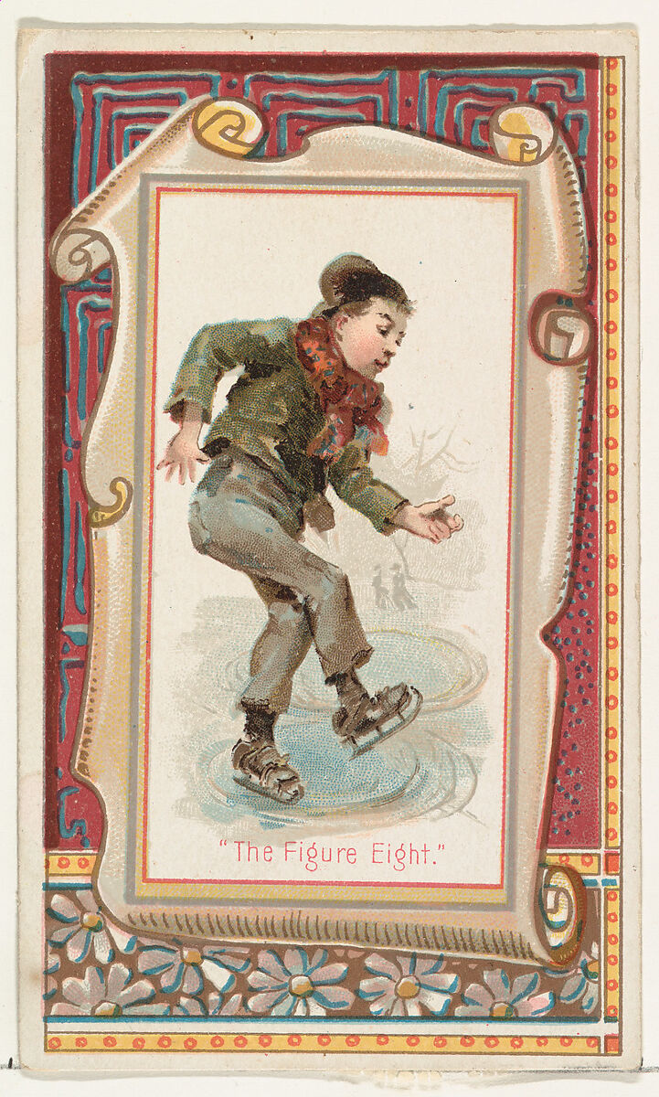 "The Figure Eight," from the Terrors of America set (N136) issued by Duke Sons & Co. to promote Honest Long Cut Tobacco, Issued by W. Duke, Sons &amp; Co. (New York and Durham, N.C.), Commercial color lithograph 