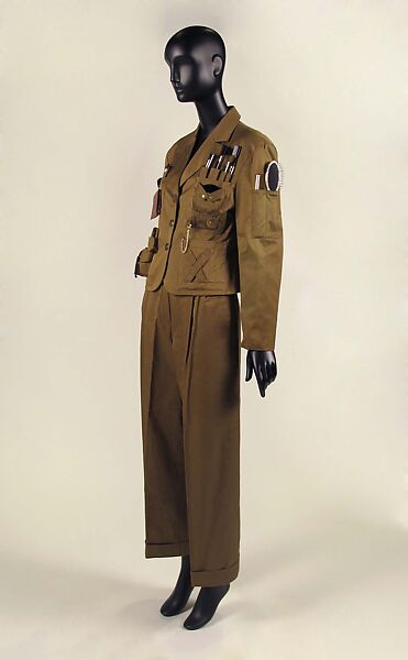 Survival Suit, Moschino Couture (Italian, founded 1983), cotton, plastic, metal, Italian