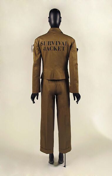 Survival Suit, Moschino Couture (Italian, founded 1983), cotton, plastic, metal, Italian