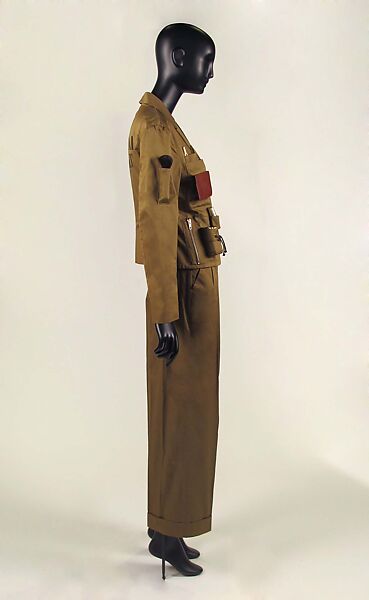 Survival Suit, Moschino Couture (Italian, founded 1983), cotton, plastic, metal, Italian