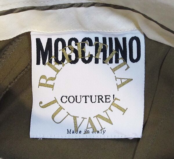 Survival Suit, Moschino Couture (Italian, founded 1983), cotton, plastic, metal, Italian