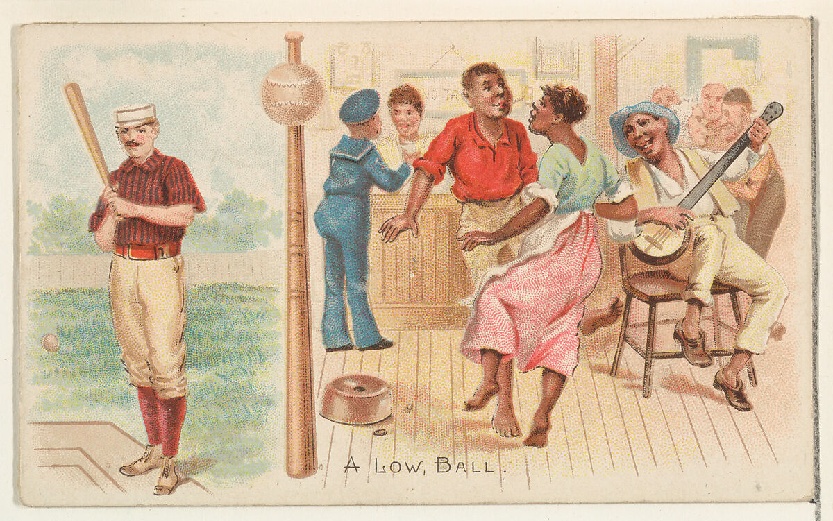 A Low Ball, from the Talk of the Diamond set (N135) issued by Duke Sons & Co., a branch of the American Tobacco Company, Issued by W. Duke, Sons &amp; Co. (New York and Durham, N.C.)  ,, Commercial color lithograph 