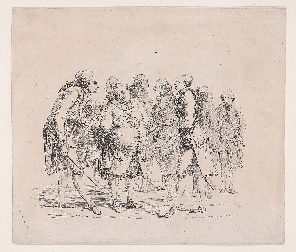 The Diplomatic Body of Naples, Baron Dominique Vivant Denon (French, Givry 1747–1825 Paris), Etching 