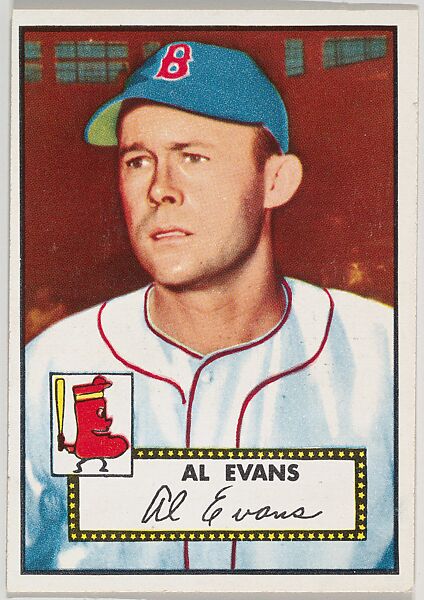 Card Number 152, Al Evans, Boston Red Sox, from the Topps Baseball series (R414-6) issued by Topps Chewing Gum Company, Issued by Topps Chewing Gum Company (American, Brooklyn), Commercial color lithograph 