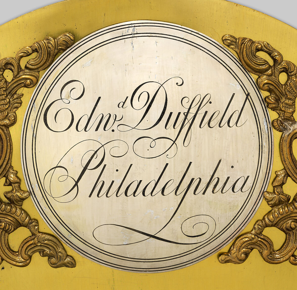 Tall-Case Clock, Edward Duffield (American, 1730–1803), Mahogany, yellow poplar, white pine; brass, iron, glass, American